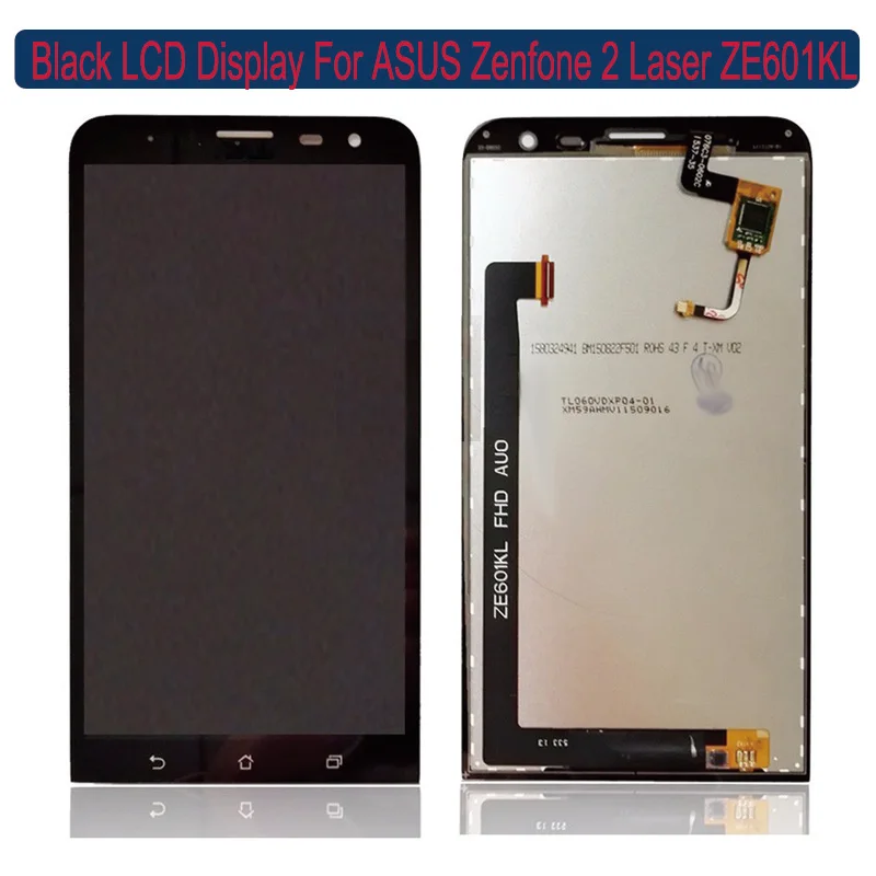 

6.0 inch Mobile Phone LCD For ASUS Zenfone 2 Laser ZE601KL LCD Display Digitizer Touch Screen Assembly Original New Black