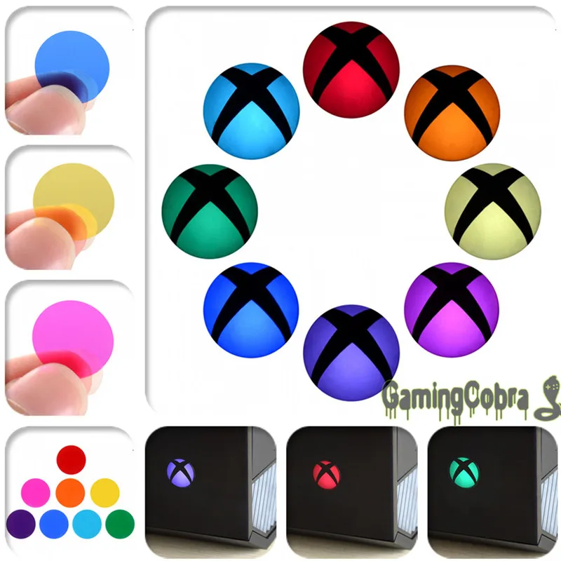 Extremerate-botão Power Wrap Adesivos Mudança de Cor Led Capa para Console Xbox One Botão Power - Image 2