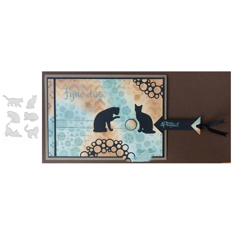 

Cat Animal Metal Cutting Dies for Scrapbooking Paper Craft Embossing Die Card Making Stencils New 2019