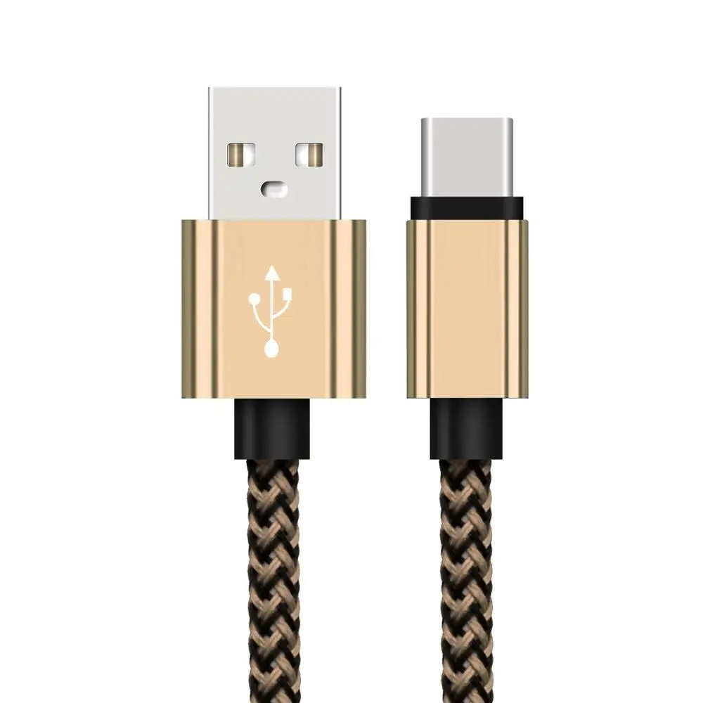 1~ 3 м долговечный тканевый Тип-C USB-C Реверсивный зарядный Дата кабель синхронизации провод для Samsung S9 S9+ S8 S8+ для LG G6 G5 Лот - Тип штекера: Gold