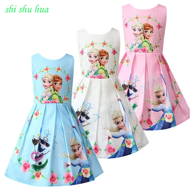 

Girls Clothes Children Wear Summer Dress Baby Birthday Party Dress Stage Performance Costume 3-8y Kids Clothing Hot Sale cotton