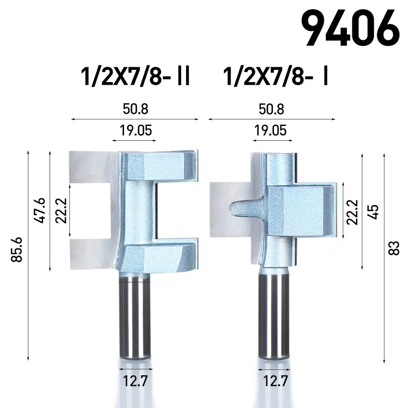HUHAO 1 шт. 1/" хвостовик фрезы для дерева деревообрабатывающий инструмент полукруглый врезной нож для вышивки пола T-mortis CNC Cutter - Длина режущей кромки: 9406