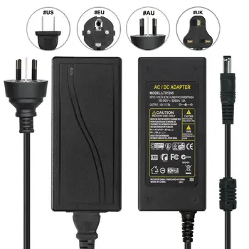 

5pcs DC 12V 5A AC Adapter 12V 5A Power Adapter Supply Driver AU EU US UK Plug For 5050 WS2811 LED Rigid Strip Lamp Light CCTV