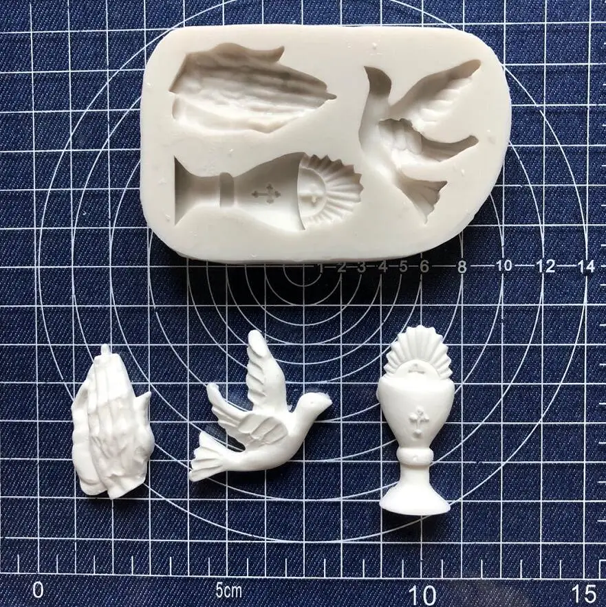 

Cake Tool 1 pc hand pigeon Silicone Mold Mould Wedding Cake Border Fondant Cake Decorating Clay Molds