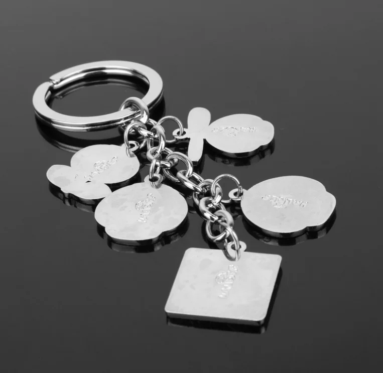1 pcs Creative Cartoon Super Mario Bros Figure Toys Keychain Nario Luigi Mushroom Question Mark Pendant Key Chain Ring toys