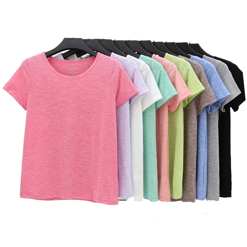 Женская домашняя хлопковая футболка с коротким рукавом, хлопковая рубашка на подкладке, Женская свободная летняя Пижама с v-образным вырезом, женская футболка