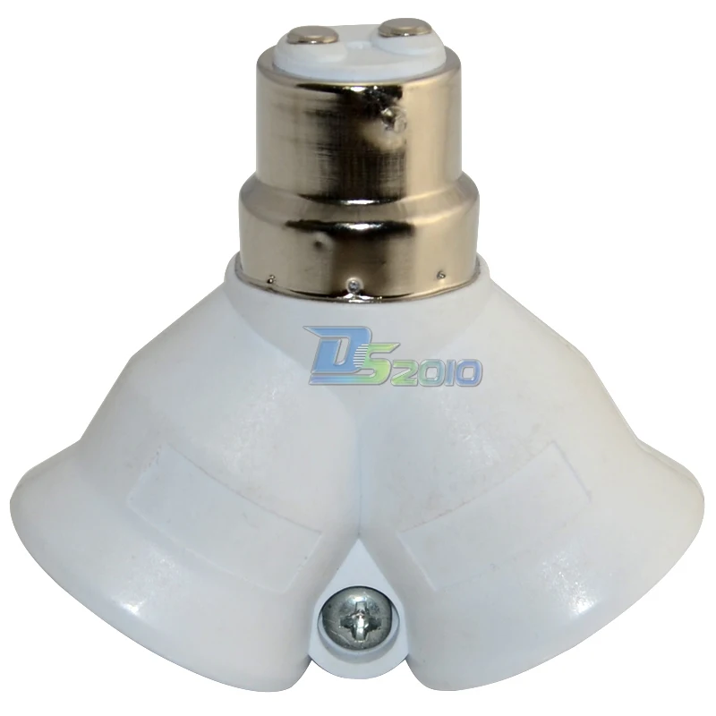 

1Pc B22 to 2x E27 Led CFL Light Lamp Bulb Adapter Converter Socket Splitter HOT@ifashion2014