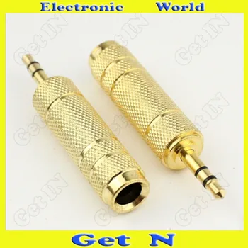 

10pcs Adapter Connector Converting 3.5 to 6.5 3.5 Male to 3.5 for Laptop Notebook PC