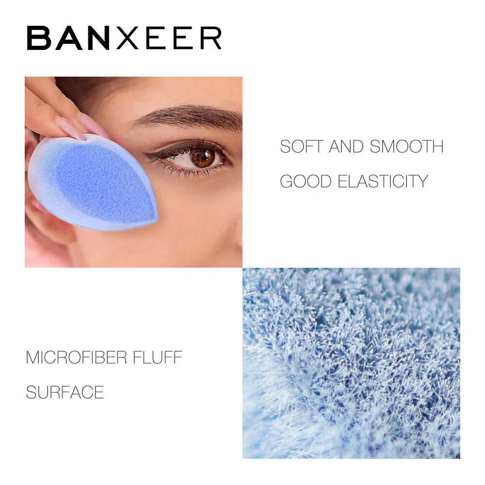 Набор для макияжа лица BANXEER основа + Soponge полное покрытие матовая Длительное