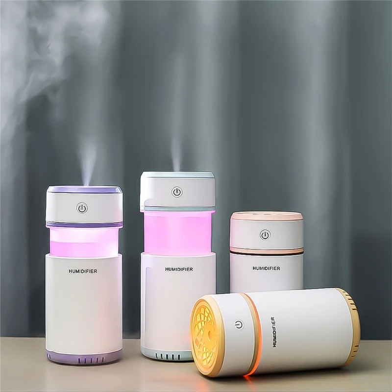 

USB Humidifier Mini Warm Steam Vaporizer Yoga Essential Oil Diffuser Office Bedroom Air Moisture Air Purifier with Night Light 0