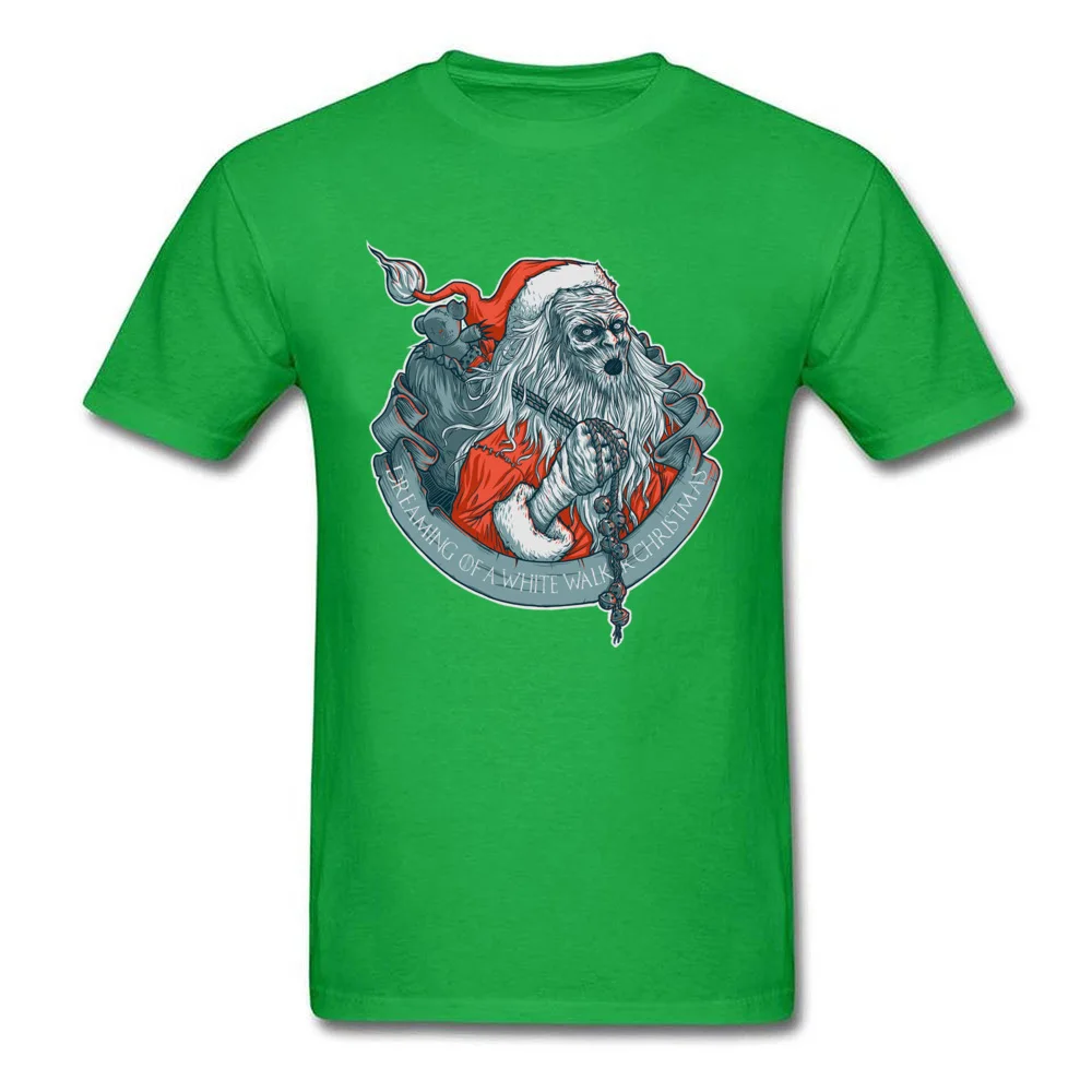 Popular a white walker christmas 8252 Printed On T-Shirt Crewneck Pure Cotton Men Tops & Tees Short Sleeve Sweatshirts Summer a white walker christmas 8252 green