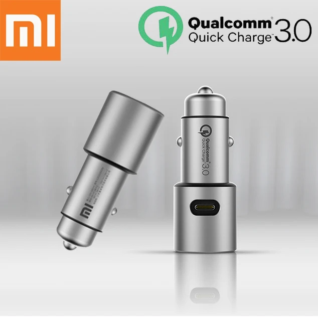 

Xiaomi Original Car Charger QC 3.0 Dual USB Quick Charge For iPhone Samsung Huawei oppo vivo xiaomi car charger Max 5V3A Metal