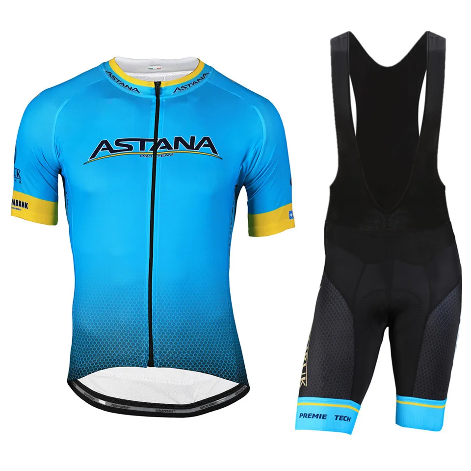 

2019 Team ASTANA Cycling Clothing Set Mens Bicycle Maillot MTB Racing Ropa Ciclismo Summer Hombre Roupa Bike Jersey