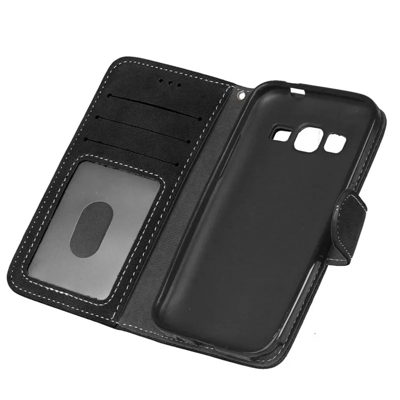 Чехол бумажник из искусственной кожи и силикона для Samsung Galaxy Core Prime G360 G360F G360H G361 G361F
