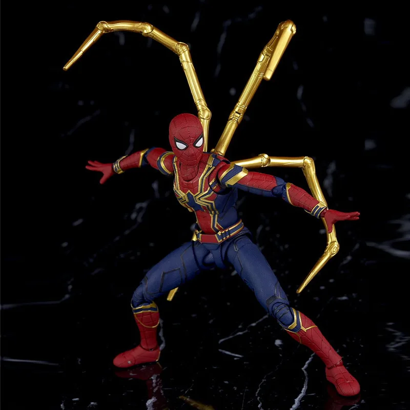 

Spiderman Avengers Infinity War Iron Spider Spider-Man PVC Action Figure Collection Model Doll Marvel Toys Gift