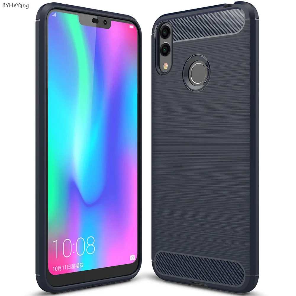 BYHeYang For Huawei Honor V30 Pro Case Cover Brushed texture Soft TPU Silicone PU Leather Back 8 C | Мобильные телефоны и