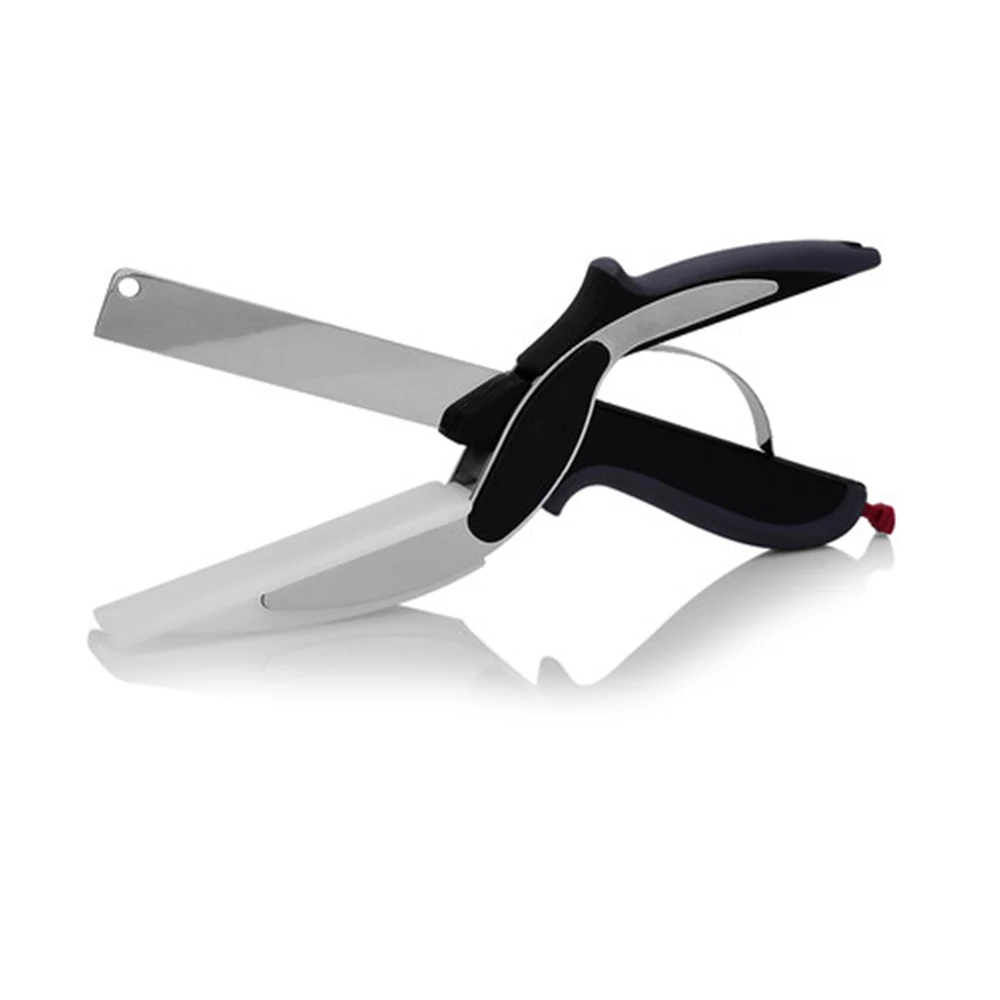 

Kitchen Easy Scissors 2 in 1 Kitchen Knife & Cutting Board Scissors Kitchen Food Stainless Steel Cutter for Meat Vegetable