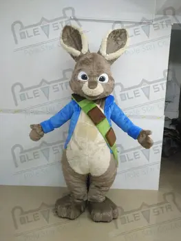 

petter rabbit mascot costumes quality plush grey bunny mascot costumes
