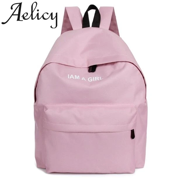 Женский холщовый рюкзак Aelicy модный унисекс на плечо для мальчиков и девочек