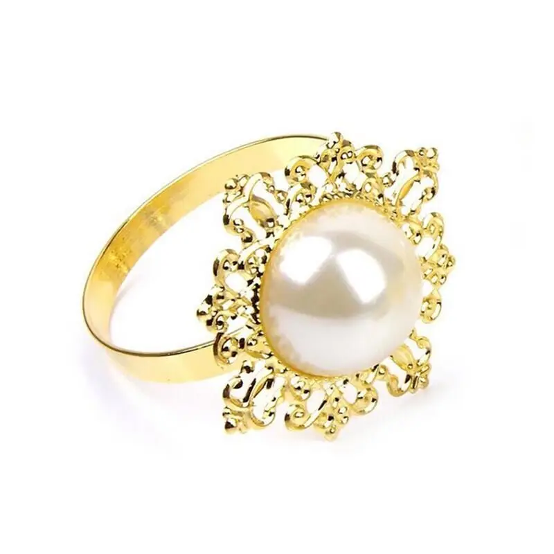100 шт./лот, золотые кольца для салфеток для свадеб, держатель салфетки вечерние, рождественское кольцо, металлический бриллиант, декор стола, стразы, кольцо для салфеток