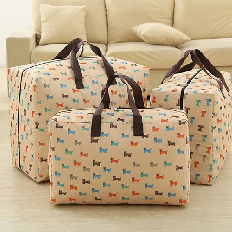 

One Piece Quilt Organizer Bag Washable Large Capacity Travel Storage Bag Recommend Yellow/Pink and Size 80*60*40cm