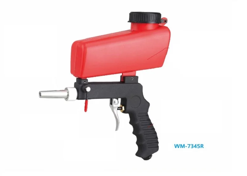 New 1pcs Pneumatic blasting gun Sandblasting gun Gravity Feed Hopper