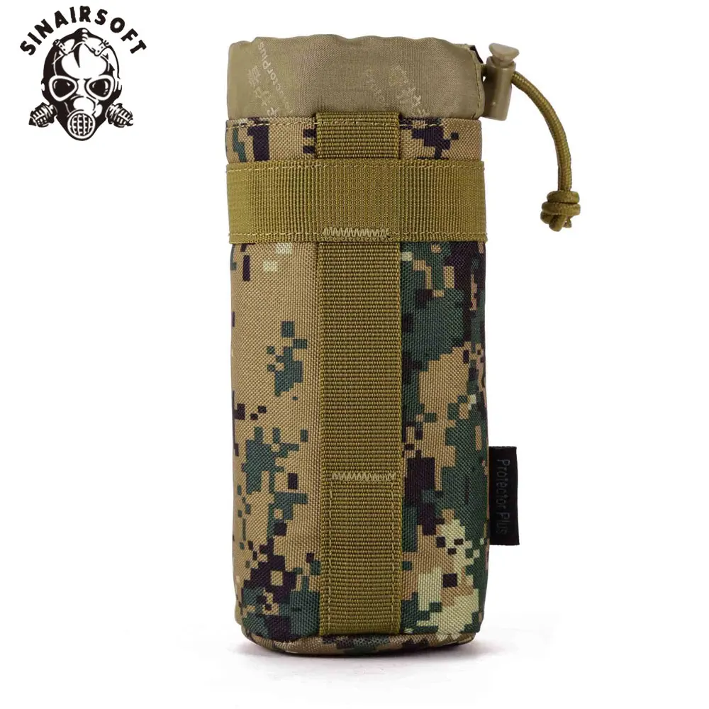 SINAIRSOFT MOLLE система армейская прочная бутылка для воды d-кольцо держатель шнурок мешок Открытый тактический военный бутылка для воды сумка