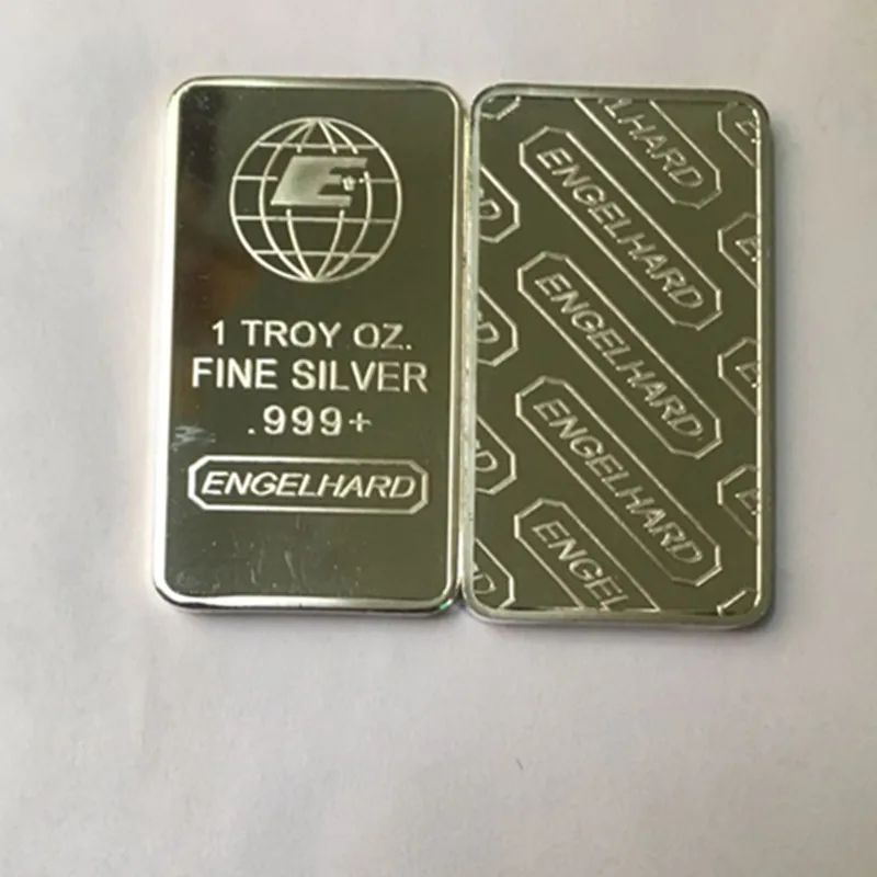 50 шт. Новый Engelhard земли 1 унц. тонкой с серебряным покрытием знак 50x28mm сувенирная монета бар