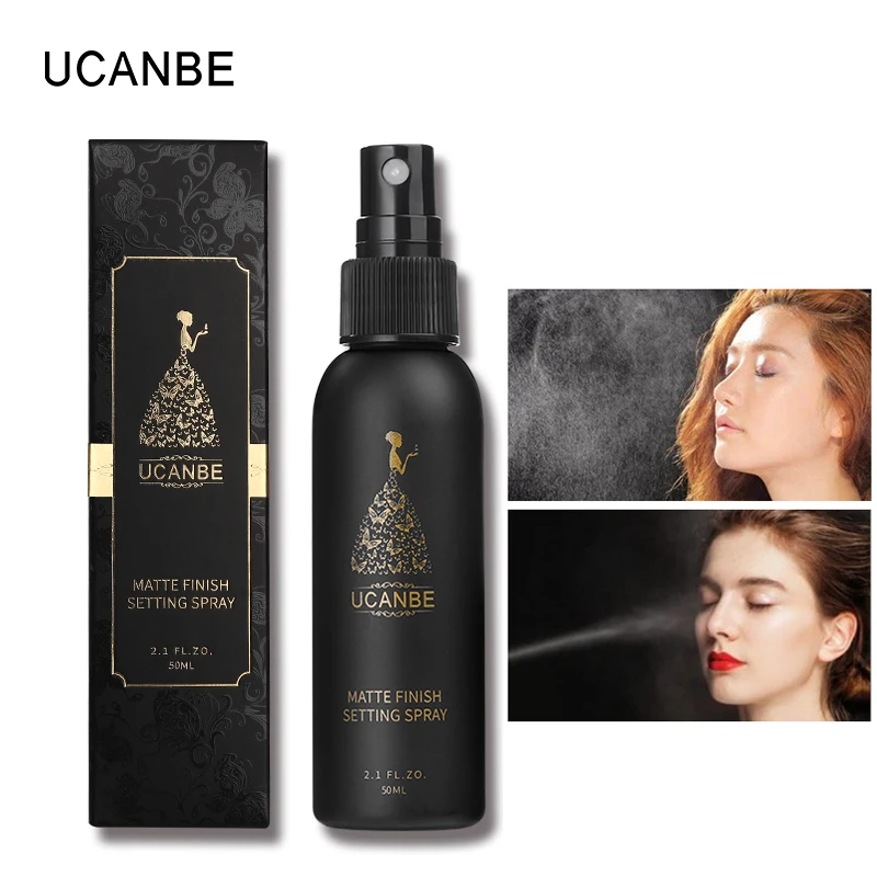

UCANBE Brand Makeup Mist Matte Finish Setting Spray Lasting Foundation Face Makeup Protection Oil-control Base Cosmetics Fixer