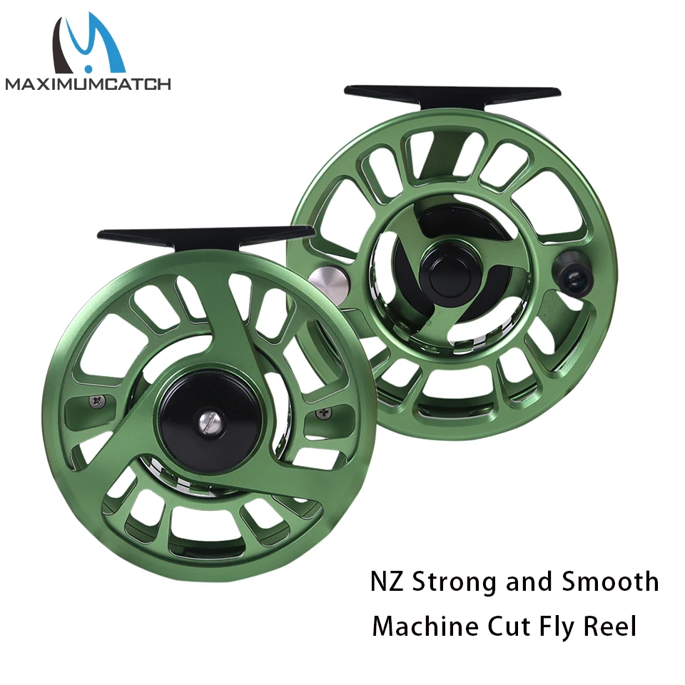 

Maximumcatch 3-8WT Fly Fishing Reel Strong and Smooth CNC Machine Cut Large Arbor Aluminum Fly Reel