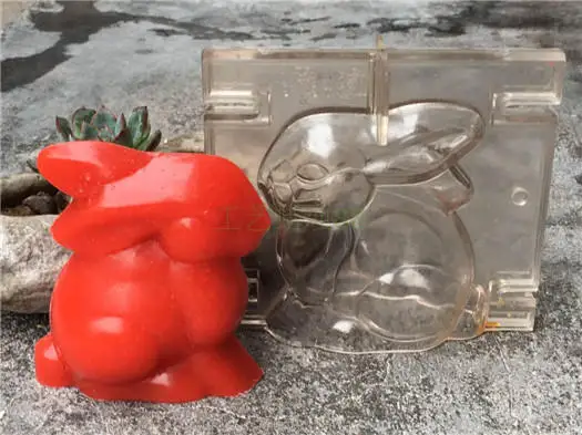DIY Кролик дизайнерские свечи делая модель свечи, высокая термостойкая Свеча Плесень Для diy