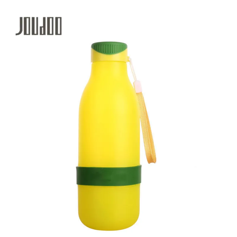 

JOUDOO 400ML Lemon Juice Shaker Water Bottles For Outdoor Portable Shaker Sports Bottles Plastic 35