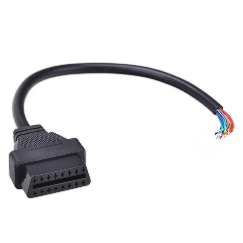 OBDII открывающийся кабель 16 контактный разъем расширения слот диагностический удлинитель
