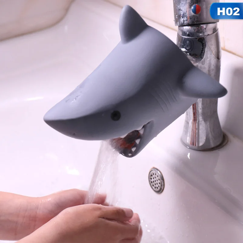 Милый кран удлинитель водосберегающая мультяшная насадка на кран удлинитель инструмент помогает детям мыть руки ванная комната кухонный инструмент - Цвет: H02