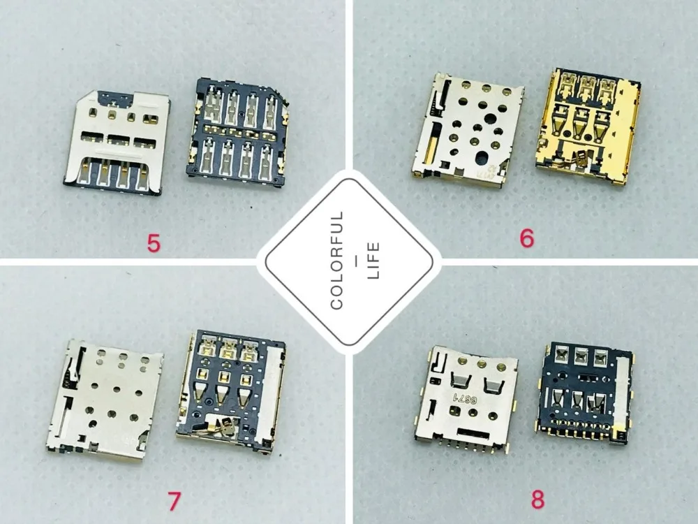 Детские Смарт-часы Buddy Dragon Okii Flip Micro 6/8pin LCN Nano sim-карта Push-pull PCB FPC слот адаптер лотка держатель считыватель Pin