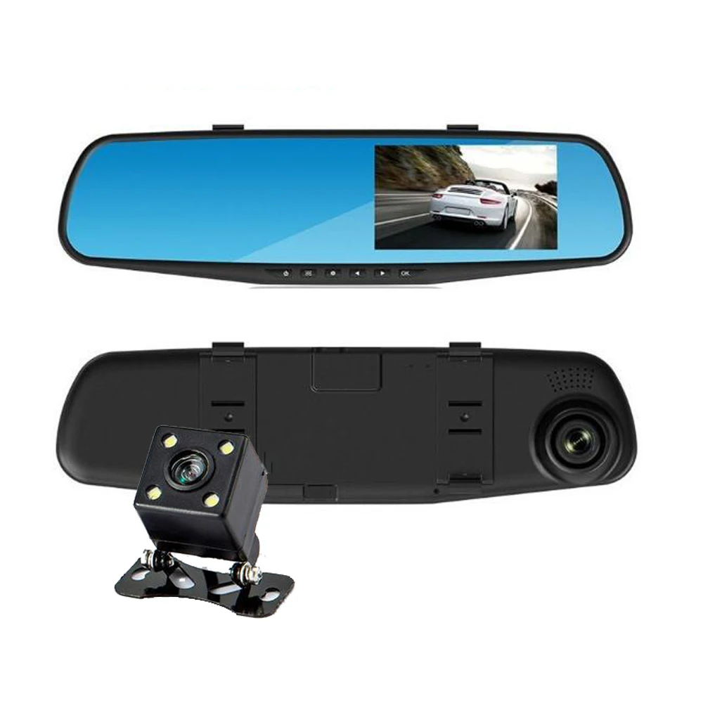 

Car Camera Rearview Mirror Car Dvr Dual Lens Dash Cam Recorder Video Registrator Camcorder FHD 1080p Night Vision DVRs