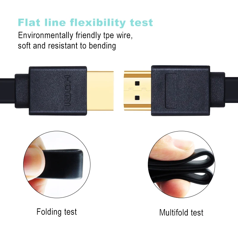 Shuliancable hdmi cable  flat cable gold-plated 2.0 1080P cable splitter switcher supports  HD TV Laptop PS3 Computer xbox 360 Shuliancable hdmi cable  flat cable gold-plated 2.0 1080P cable splitter switcher supports  HD TV Laptop PS3 Computer xbox 360