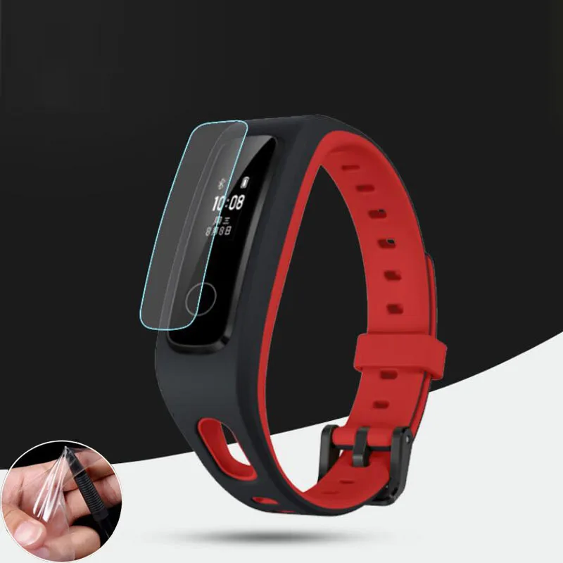 

2pcs Anti-shock Soft TPU Clear Protective Film For Huawei Honor Band 4 Band4 Running Sport Wristband Full Screen Protector Cover