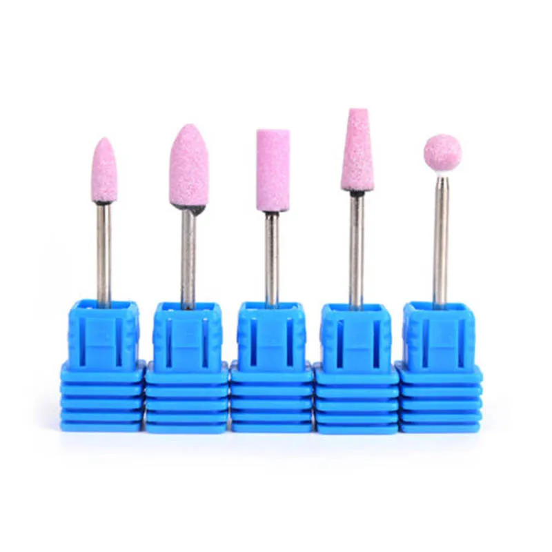 5pcs/set Mandrel Drill Bit For Pedicure Sanding Caps Feet Callus File