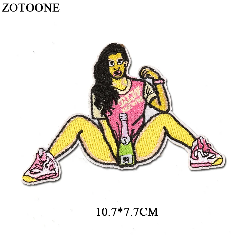 ZOTOONE 1 шт. сексуальные для девочек железные круглые в стиле панк нашивки одежды