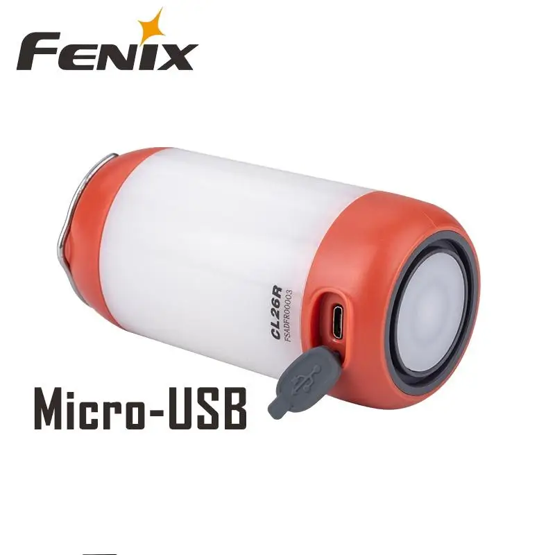  Fenix CL26R Micro-USB recargable 18650 antirreflejo linterna de camping equipo lámpara max 400 lúme