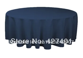 

Hot Sale 132 " Teal Green Round Table Cloth Polyester Plain Table Cover For Wedding Events &Party Decoration