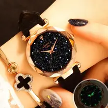 Relojes mujer, роскошные Брендовые женские часы Gogoey, Индивидуальные Романтические наручные часы со звездным небом, стразы, дизайнерские женские часы