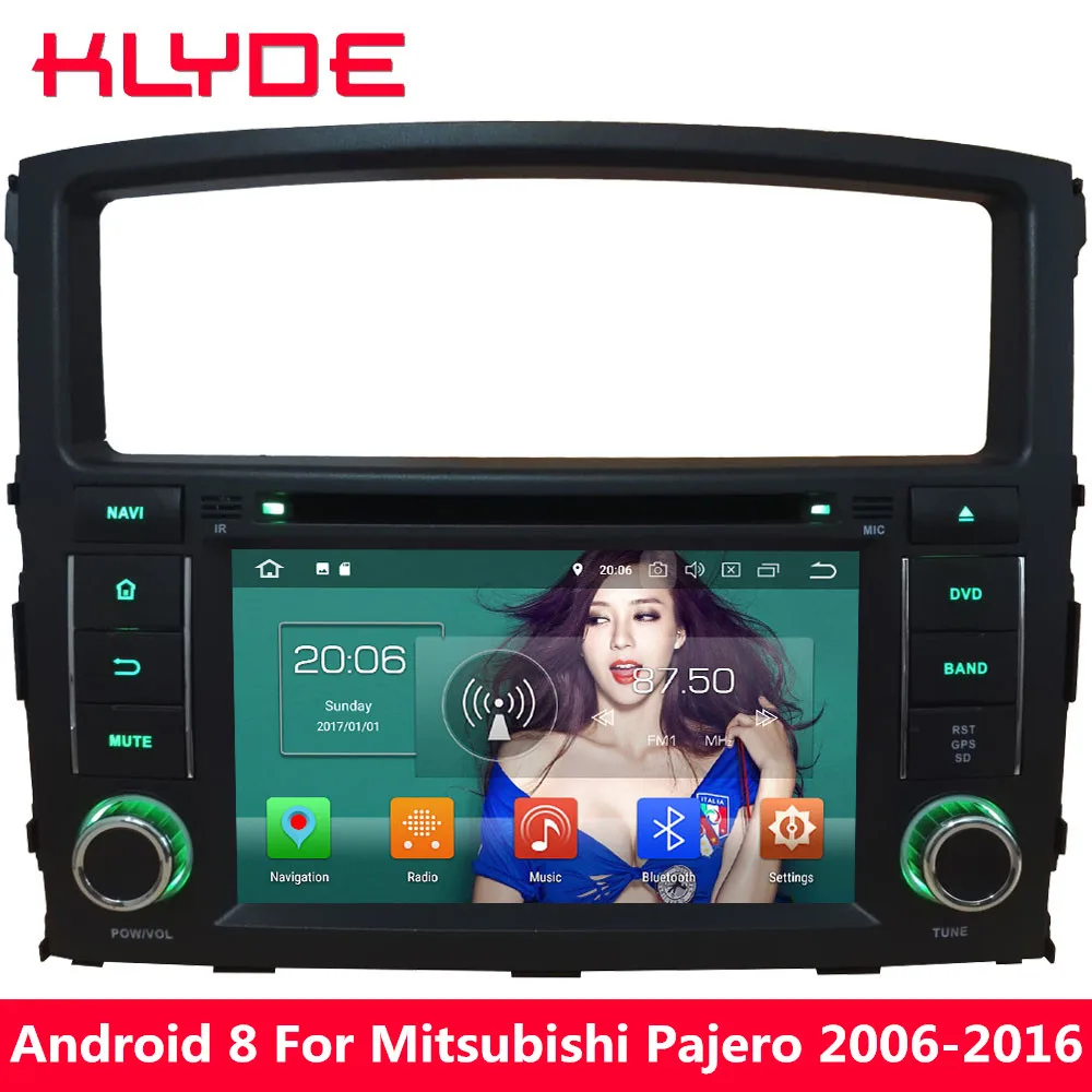 

KLYDE 7'' Octa Core 4GB RAM Android 8.0 32GB ROM PX5 4G Car DVD Multimedia Player Radio For Mitsubishi Pajero V97 V93 2006-2016