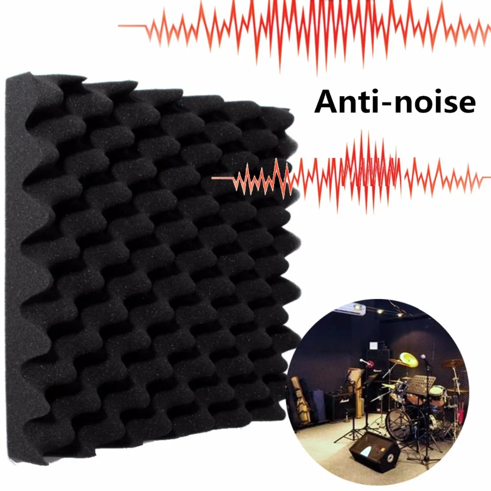 

1PCs 30 x*30 *6cm Egg-style Soundproofing Foam Crate Acoustic Wedge Foam Drum Room Absorption Acoustical Soundproofing Sponge