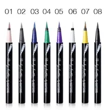 Макияж марки Music Flower Цвет карандаш для подводки глаз Водонепроницаемый подводка для глаз, без налета 8 Цвет s может выбрать 12 шт./лот