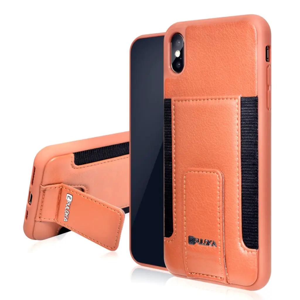 

Rocketek high qualty leather case For iPhone X XR 7 8 Plus Holder/card pocket For iPhone Xs max Multifunction Protection case