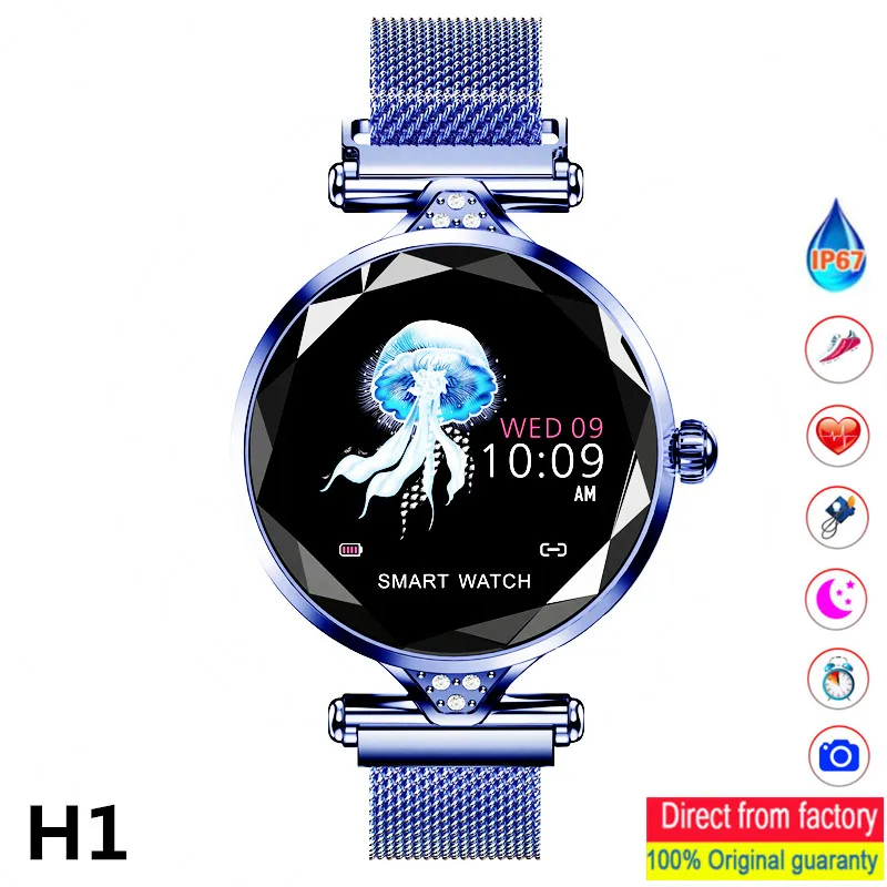 

Women's Smart Watch H1 Blood Pressure Heart Rate Monitor Fitness Tracker Ladies Smart Bracelet Pedometer Waterproof Smart watch