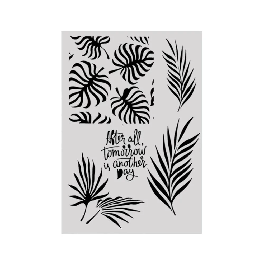 

Decorative Leaves Style Layering Stencils For Walls Painting Scrapbooking Stamp Album Decor Embossing Paper Card Decor Template