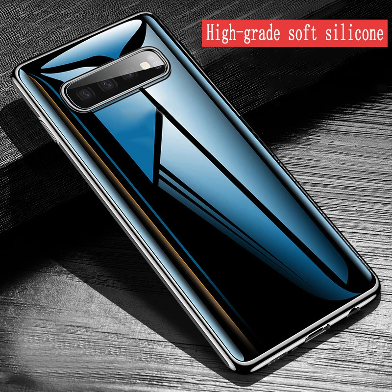 

For Samsung S10 new mobile phone case transparent plating tpu soft shell protective cover S10lite mobile phone protective cover